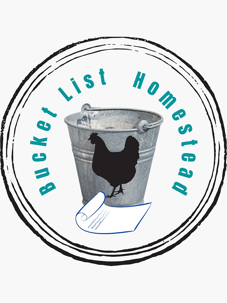"Bucket List Homestead Logo" Sticker for Sale by LynnGuitar Redbubble