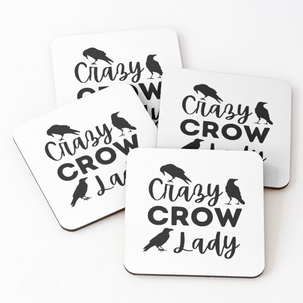 Item preview, Crazy Crow Lady | Crow Lover | Crow Gift | Raven designed and sold by Presto Prints Design.