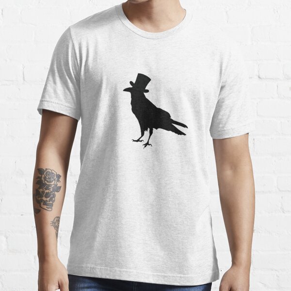 ZaffreBoutique Crow Shirt, Raven T-Shirt, Corvid Unisex Shirts, Gifts for Bird Lovers, Cute Shirt, Crows and Ravens, Birdwatching Gift, Black Bird Shirt