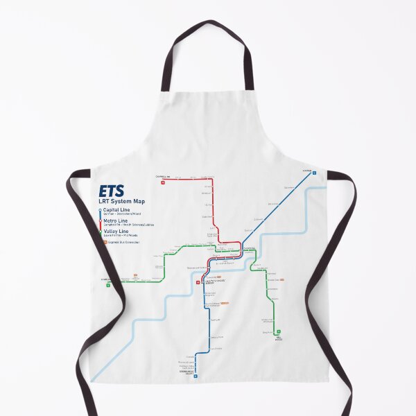 Item preview, Edmonton Light Rail Transit Map designed and sold by whatchyyc.