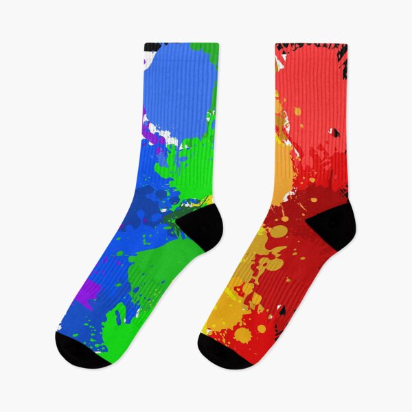 Item preview, Rainbow Paint Splat Stripes designed and sold by CreativImpulses.