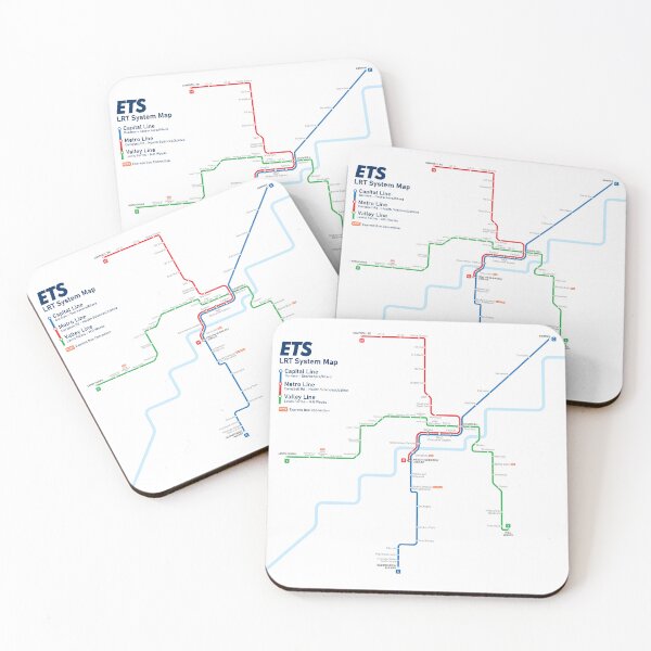 Item preview, Edmonton Light Rail Transit Map designed and sold by whatchyyc.