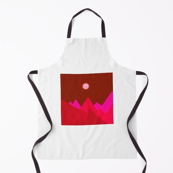 Item preview, Red Moon and Mountains  designed and sold by Cloudlilies.