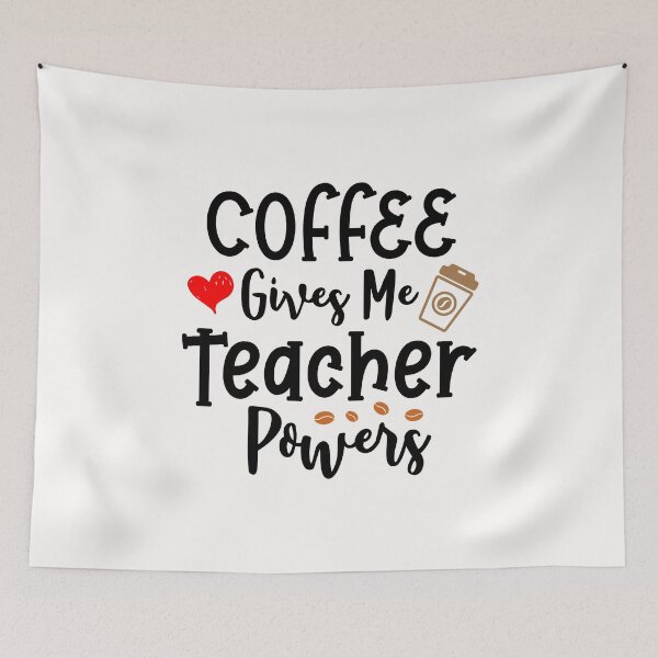 Item preview, Coffee Gives Me Teacher Powers designed and sold by AuroraApparel.