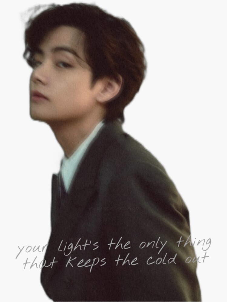 "BTS V Kim Taehyung Christmas Tree Our Beloved Summer " Sticker by