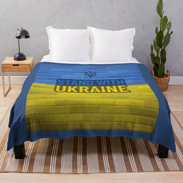 Item preview, Ukrainian Flag Stand with Ukraine designed and sold by YogaZesty.