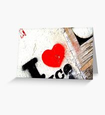 Writing on the wall Greeting Card