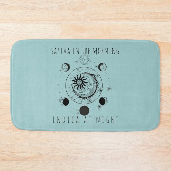 Item preview, Sativa in the Morning Indica at Night Celestial Sun and Moon Design Weed/Cannabis/Pot/Marijuana Joint for 420 Smokers and Stoners designed and sold by SteamParliament.