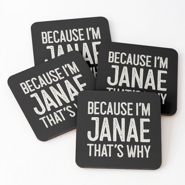 Item preview, Because I’m Janae That’s Why Funny Personalized Name designed and sold by MariosNydras.