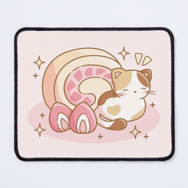 Item preview, Cat Strawberry Roll Cake designed and sold by LuYukari.