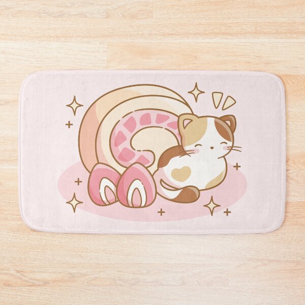 Item preview, Cat Strawberry Roll Cake designed and sold by LuYukari.