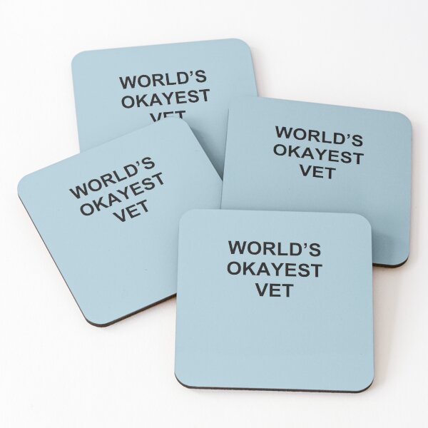 Item preview, WORLD&x27;S OKAYEST VET Sticker designed and sold by ChristianSchach.