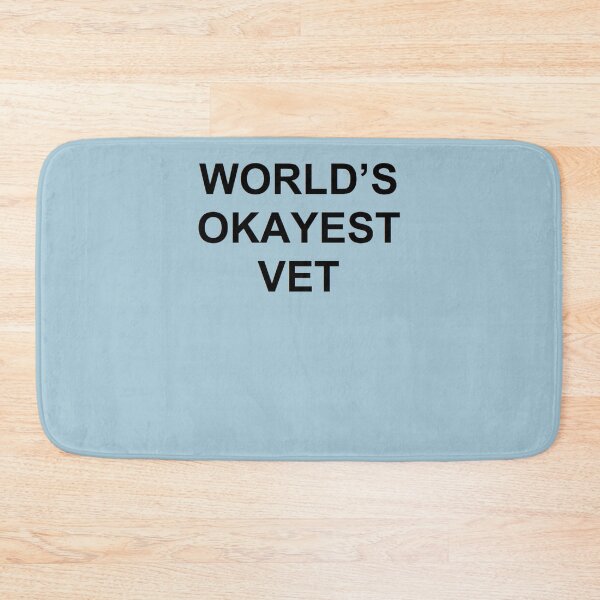 Item preview, WORLD&x27;S OKAYEST VET Sticker designed and sold by ChristianSchach.