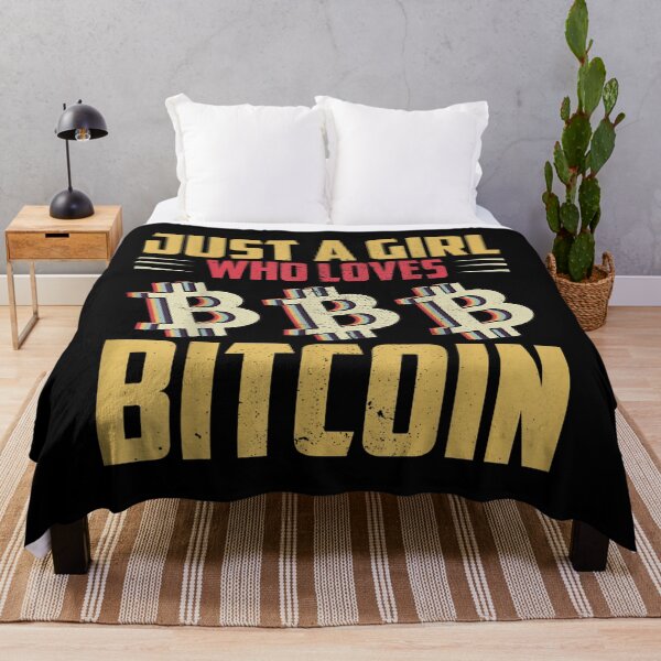 Item preview, Just A Girl Who Loves Bitcoin Btc Cryptocurrency Crypto designed and sold by aprilsav.