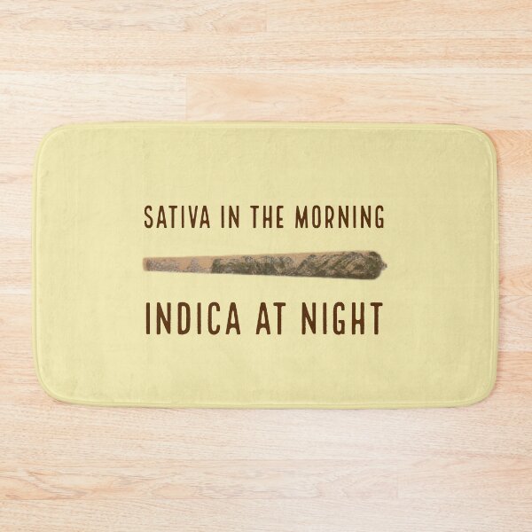 Item preview, Sativa in the Morning Indica at Night Joint Weed/Cannabis/Pot/Marijuana Joint for 420 Smokers and Stoners designed and sold by SteamParliament.