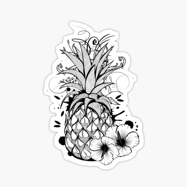 60 Pineapple Tattoo Designs For Men  Tropical Fruit Ideas