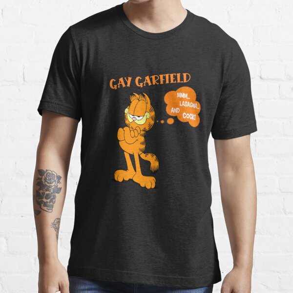 Gay Garfield Mmm Lasagna And Cock Shirt - Bring Your Ideas