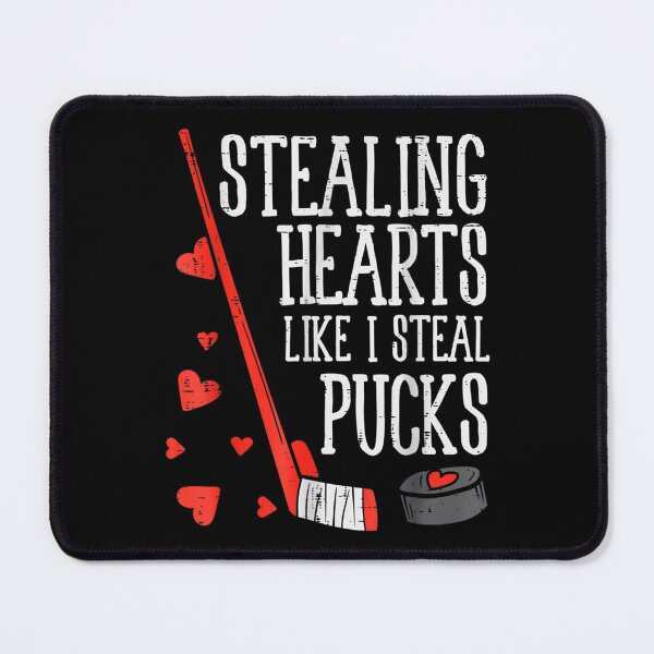 Item preview, Stealing Hearts Like I Steal Pucks Hockey Valentines Day  designed and sold by wendyy88.