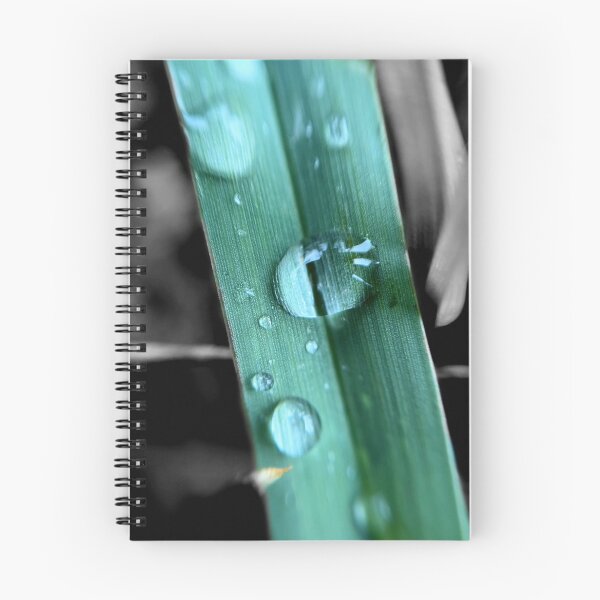 Item preview, Sparing Droplets on a Turquoise Damaged Leaf (Saturated) designed and sold by MyMacro_Photography (MyMacro).