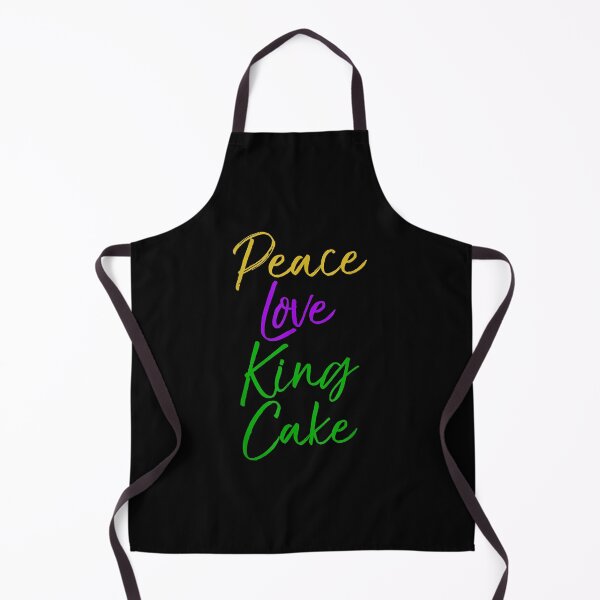 Item preview, Funny Mardi Gras Gifts Party Quote Cute Peace Love King Cake  designed and sold by aprilsav.