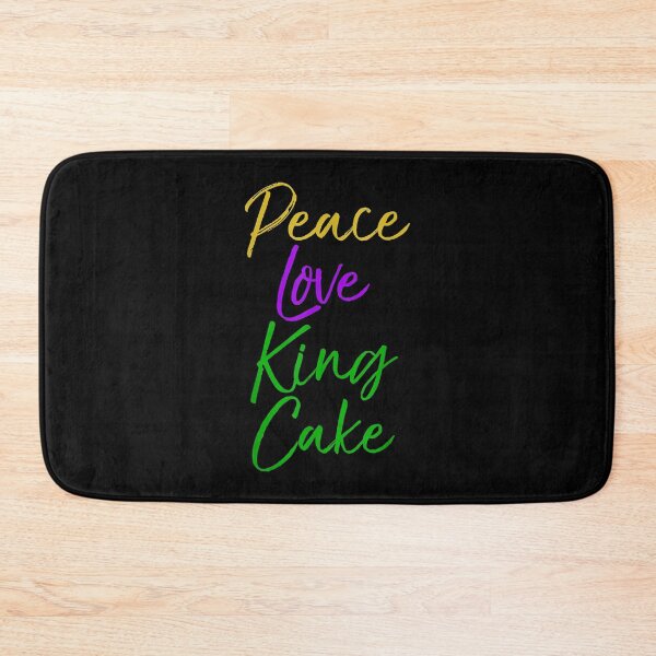 Item preview, Funny Mardi Gras Gifts Party Quote Cute Peace Love King Cake  designed and sold by aprilsav.