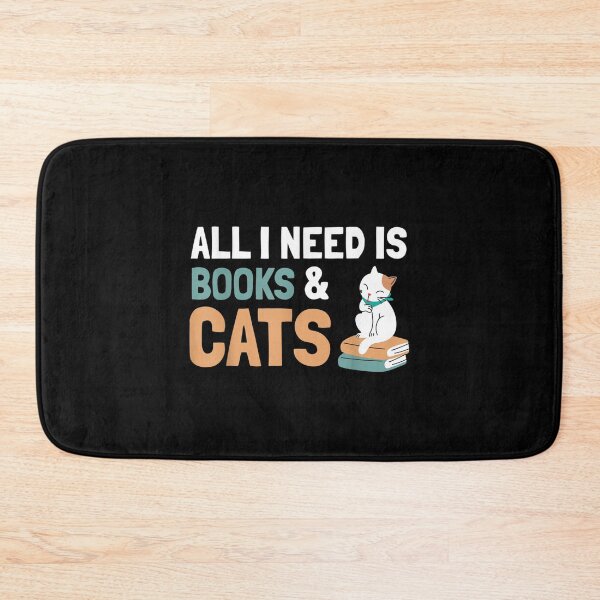 Item preview, Cat Lovers All I Need Is Books Cats Book  designed and sold by wendyy88.