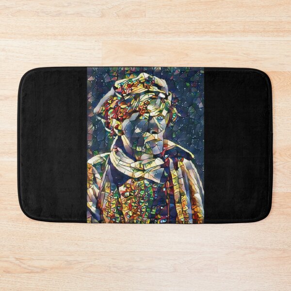 Item preview, Antonin Artaud portrait painting stained glass designed and sold by Astralia.