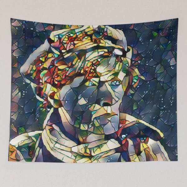 Item preview, Antonin Artaud portrait painting stained glass designed and sold by Astralia.
