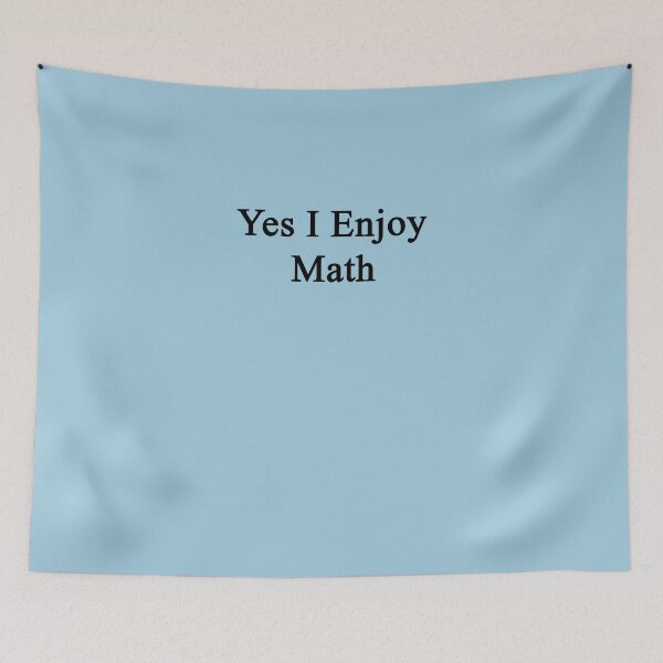 Item preview, Yes I Enjoy Math Sticker designed and sold by OguzhanYazici.