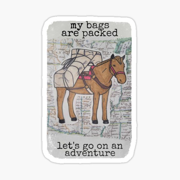Item preview, pack horse adventure designed and sold by creativecowgirl.