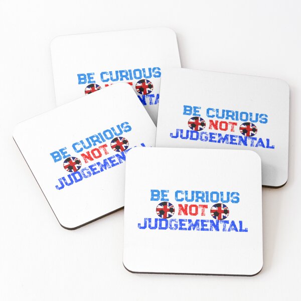 Item preview, Be Curious Not Judgemental, football with UK flag      designed and sold by BellaTshirtBout.