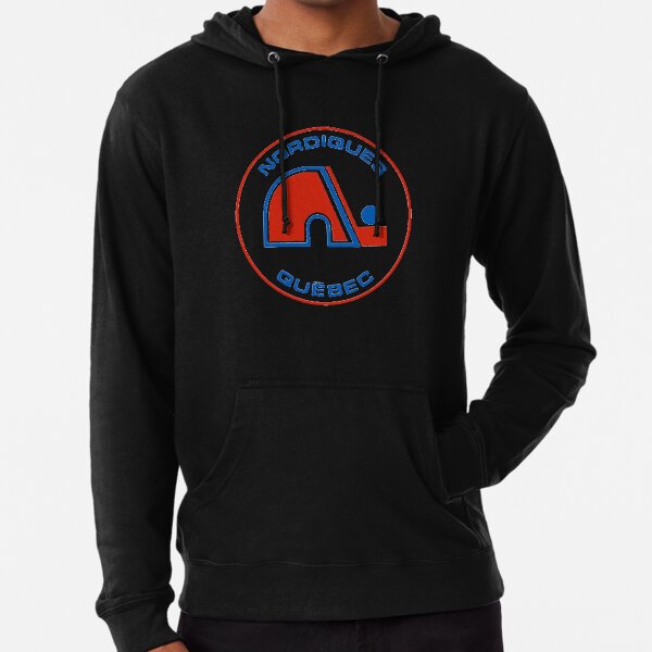 EWMDesign Quebec Nordiques NHL Retro Hockey Hooded Sweatshirt- Old Time Hockey Hoody