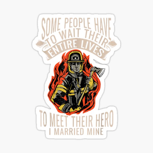 WE Love Our Firefighters Bumper Sticker (fd FDNY Heroes fire dept)