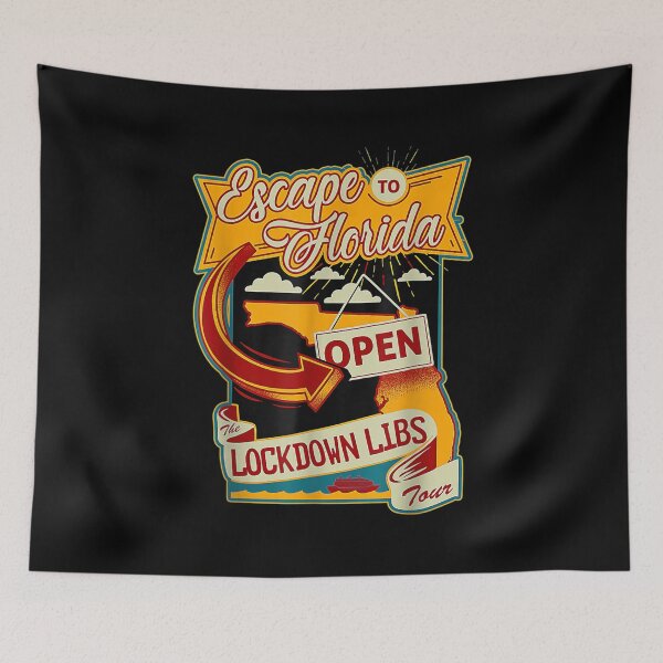 Item preview, Ron Desantis Escape To Florida The Lockdown Libs Both Sides  designed and sold by wendyy88.
