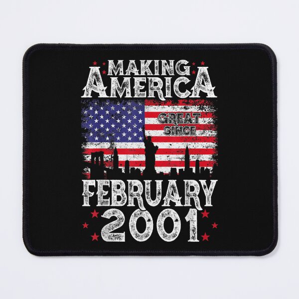 Item preview, 21st Birthday Gift February 2001 American Flag 21 Years Old designed and sold by wendyy88.