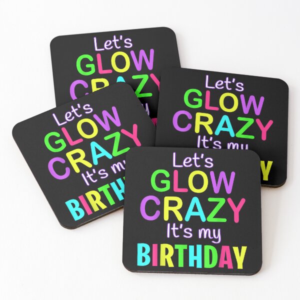 Item preview, Cute Let's Glow Birthday Rainbow Retro 80s 90s Women Girls  designed and sold by wendyy88.