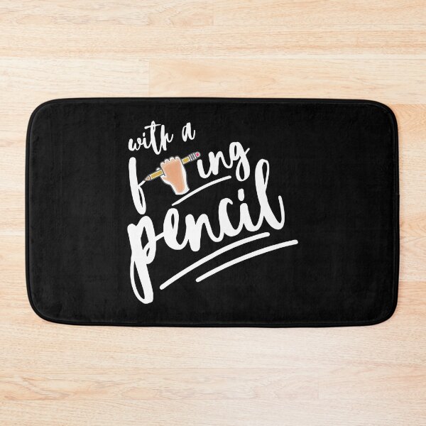 Item preview, With A F-ing Pencil - John Quotes designed and sold by CottonCadier.