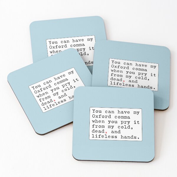 Item preview, Never giving up my Oxford comma Sticker designed and sold by Seliaadoun.