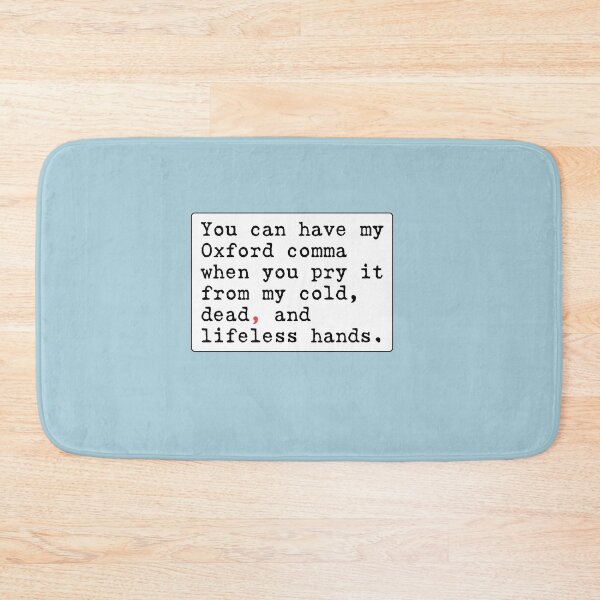 Item preview, Never giving up my Oxford comma Sticker designed and sold by Seliaadoun.