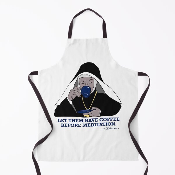 Item preview, Nun Drinking Coffee designed and sold by WearTheHeart.