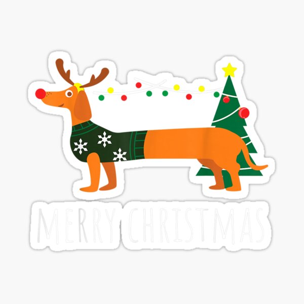 Item preview, Merry Christmas Dachshund Reindeer Dog Christmas Gift  designed and sold by wendyy88.