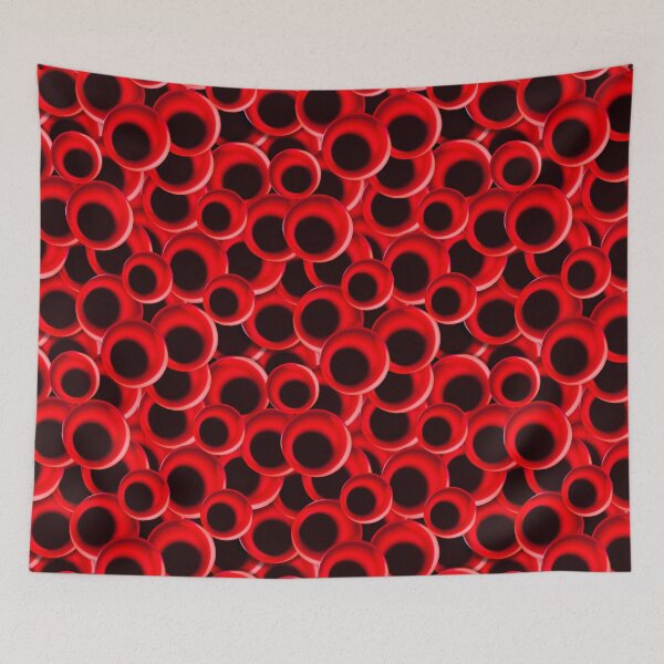 Aperçu de l'œuvre Motif abstrait du centre noir du disque rouge créée et vendue par srgreen.