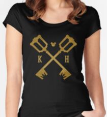 Crossed Kingdom Keys Women's Fitted Scoop T-Shirt