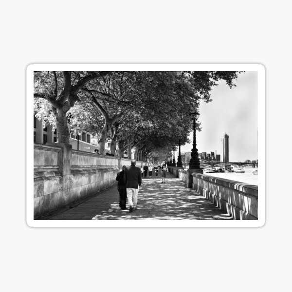 By the Thames - London, England Sticker