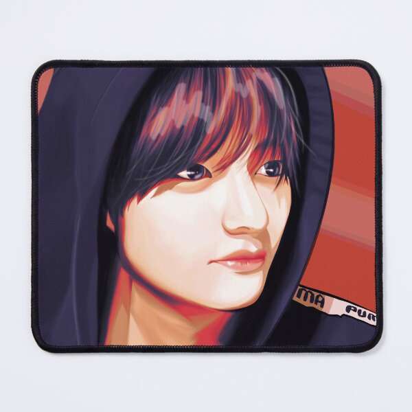 Item preview, BTS Taehyung 3/4 Profile (Red-Purple Version) designed and sold by ShyHero.
