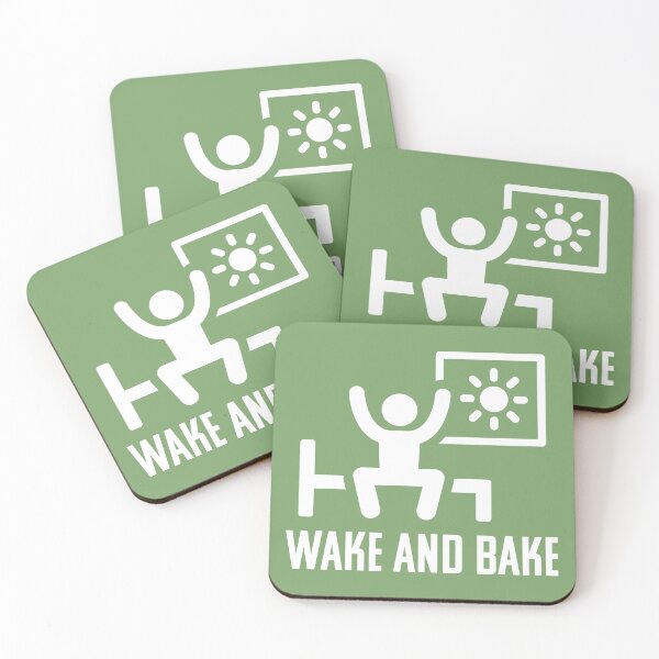Item preview, Wake and Bake Weed/Pot/Cannabis/Marijuana Funny Morning Design for Stoners and 420 Smokers designed and sold by SteamParliament.