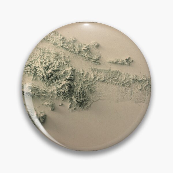 Item preview, Dominican Republic Relief Map 3D digitally-rendered designed and sold by ThinkAboutMaps.