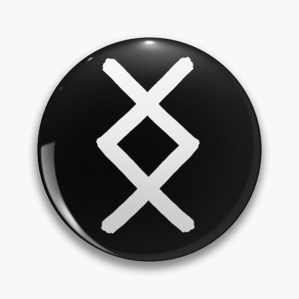 Item preview, White Ingwaz Rune - Paintbrush - Anglo-Saxon version designed and sold by Diverlier.