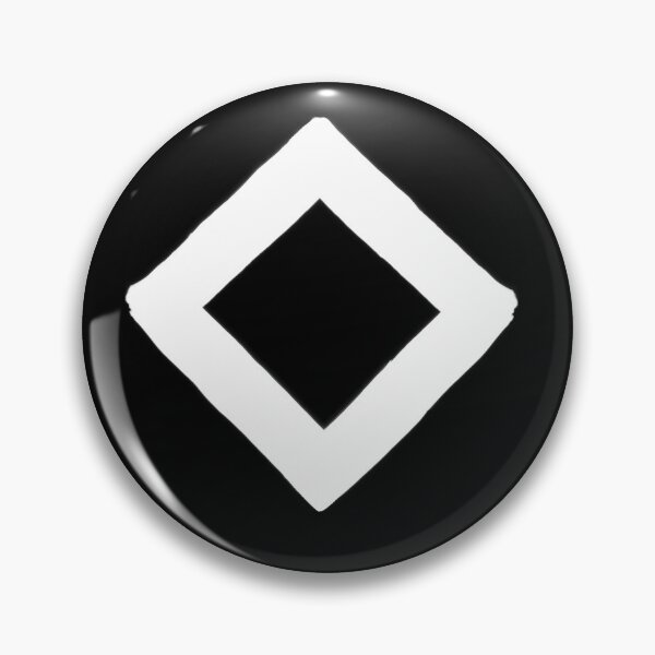 Item preview, White Ingwaz Rune - Paintbrush - Elder Futhark Version 1 designed and sold by Diverlier.