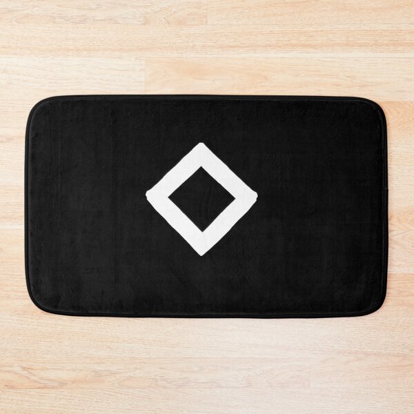 Item preview, White Ingwaz Rune - Paintbrush - Elder Futhark Version 1 designed and sold by Diverlier.